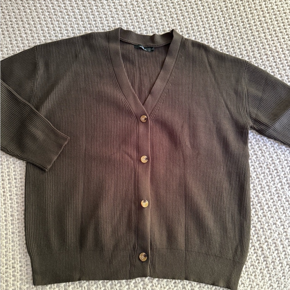 Elegant Brown Women's Cardigan
